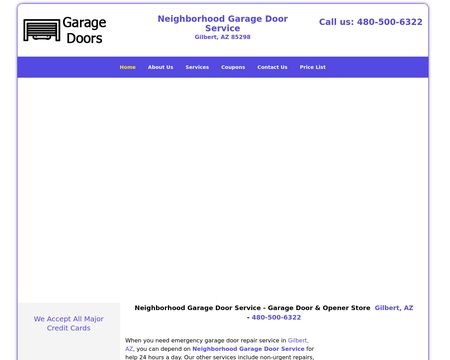 website thubmnail of Gilbert.neighborhood-garage-door-service
