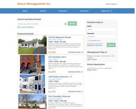 website thubmnail of Gincomanagement.managebuilding