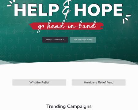 website thubmnail of Givesendgo