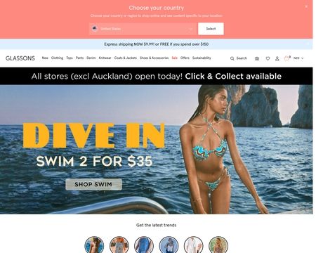 website thubmnail of Glassons