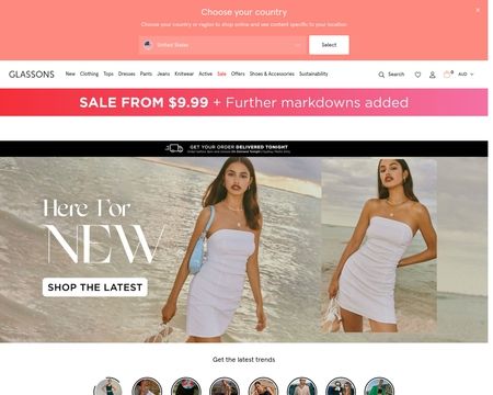 website thubmnail of Glassons