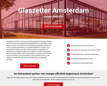 website thubmnail of Glaszetter Amsterdam