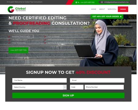 website thubmnail of Global Top Consultant Me
