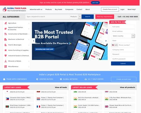 website thubmnail of Global Trade Plaza