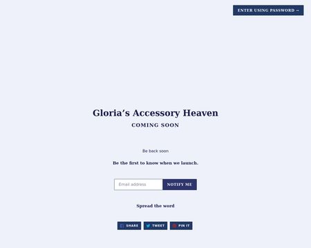Gloria’s Accessory Heaven / Best Accessories Online Come Join Us