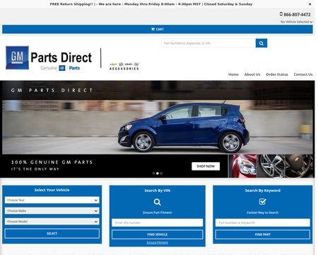 website thubmnail of GM Parts Direct