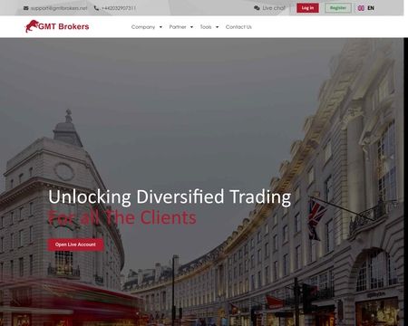 website thubmnail of Gmtbrokers.net