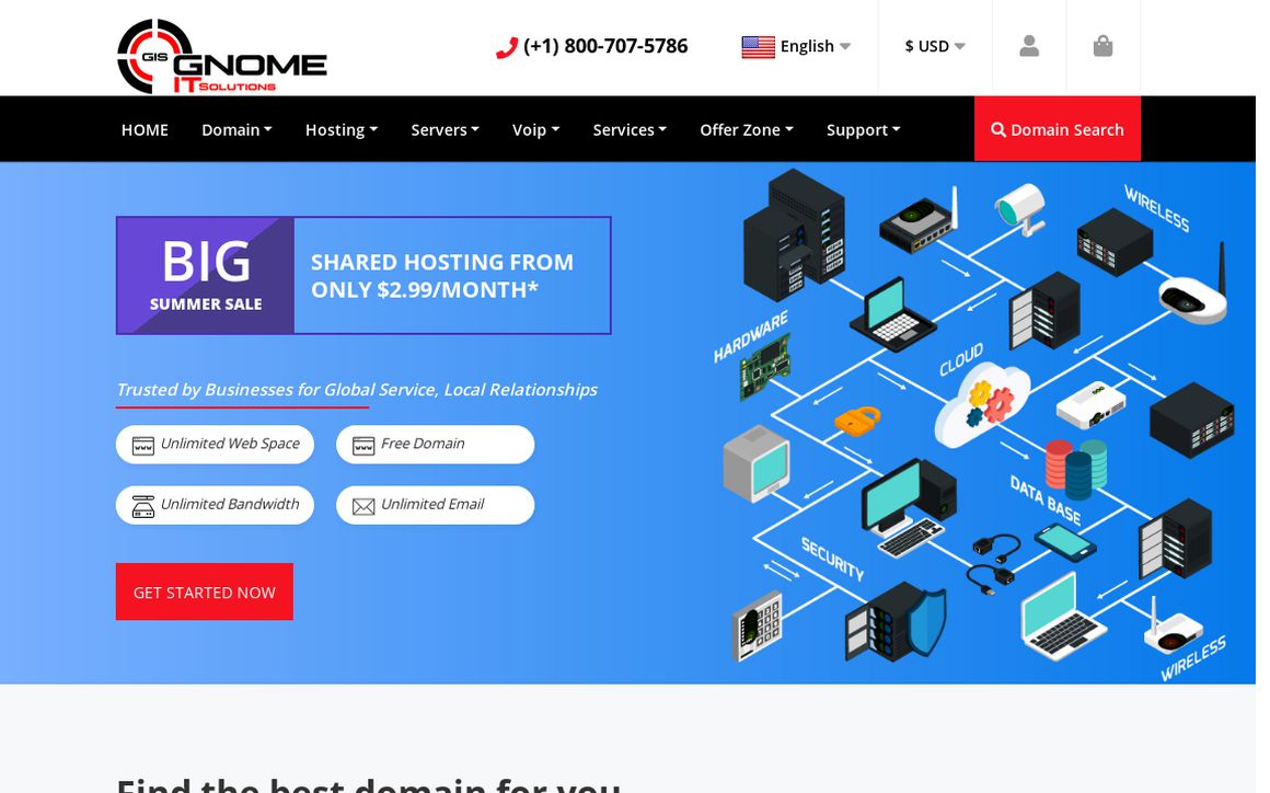 website thubmnail of Gnomeitsolutions.co.uk