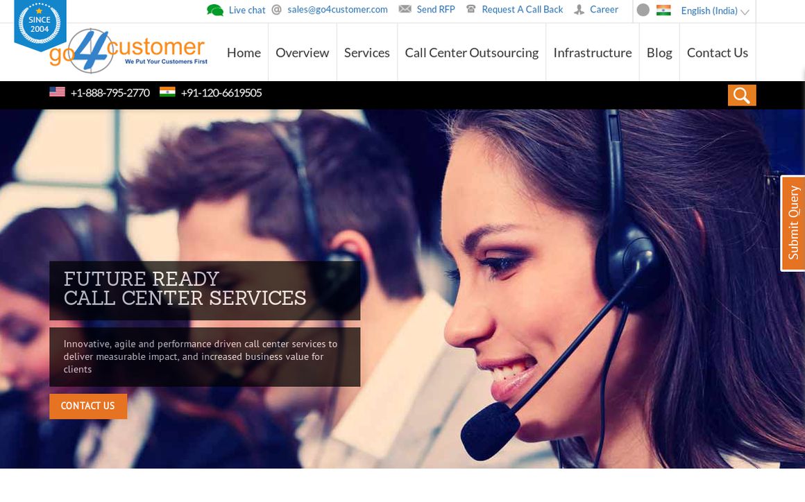 website thubmnail of Go4customer.in