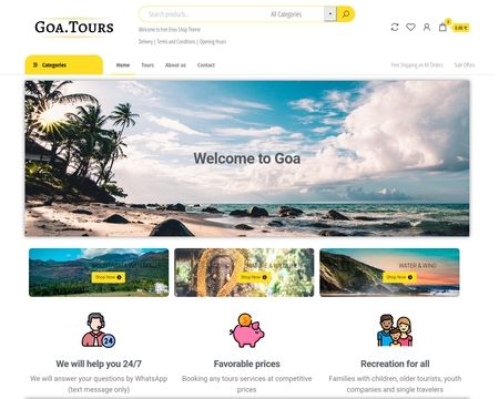 website thubmnail of Goa Tours