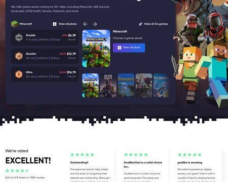 website thubmnail of Godlike