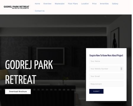 website thubmnail of Godrej-parkretreat.co