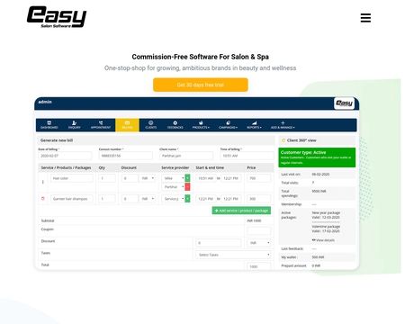 website thubmnail of Go Easy Salon