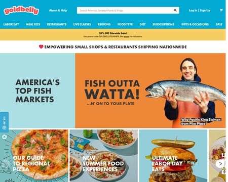 website thubmnail of Goldbelly.co