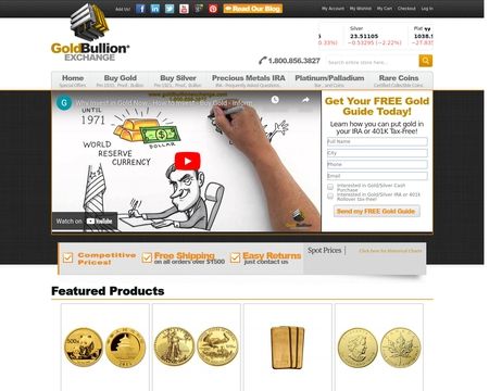 website thubmnail of Goldbullionexchange