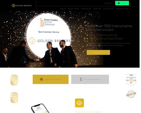 website thubmnail of Goldenbrokers.my