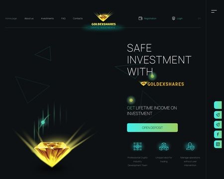 website thubmnail of Goldexshares.net
