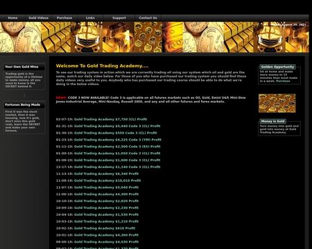 website thubmnail of GoldTradingAcademy