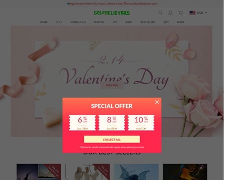 website thubmnail of Golfbelievers