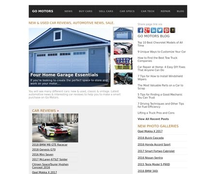 website thubmnail of Gomotors.net