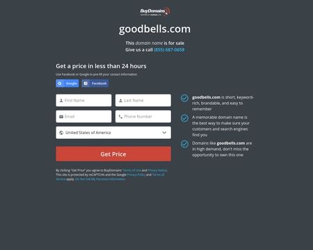 website thubmnail of Goodbells.com