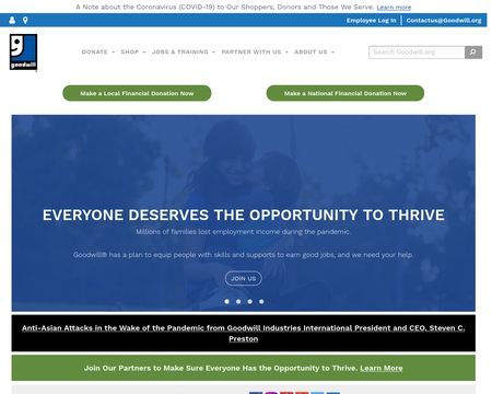 website thubmnail of Goodwill