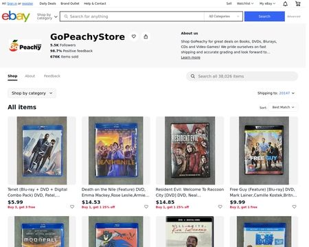 website thubmnail of GoPeachy