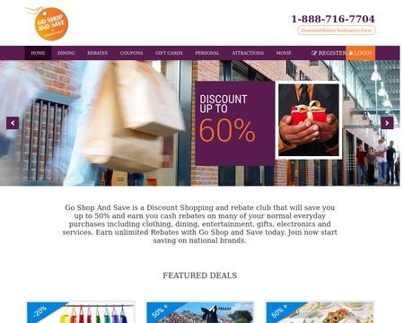 website thubmnail of Go shop and save
