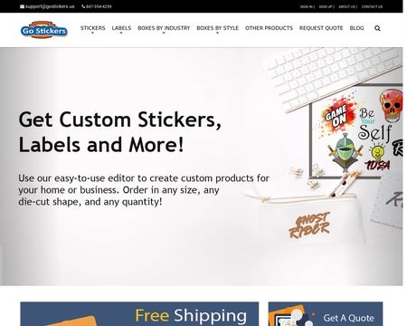 website thubmnail of Go Stickers