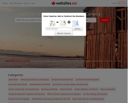 website thubmnail of Food in Canada