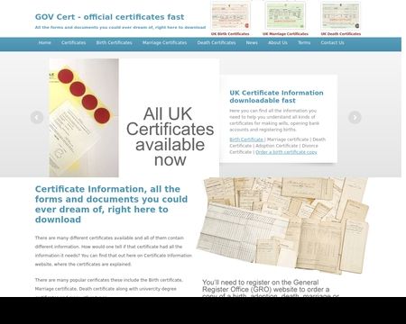 website thubmnail of Gov-Cert