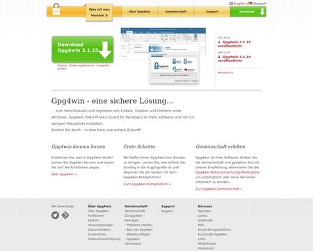 website thubmnail of Gpg4win