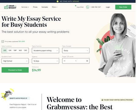 website thubmnail of Grab My Essay