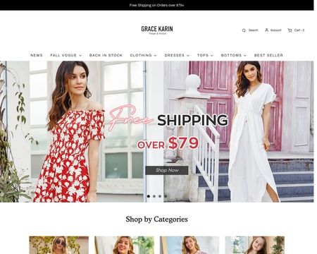 website thubmnail of Grace Karin
