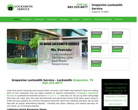 website thubmnail of Grapevinelocksmithservice