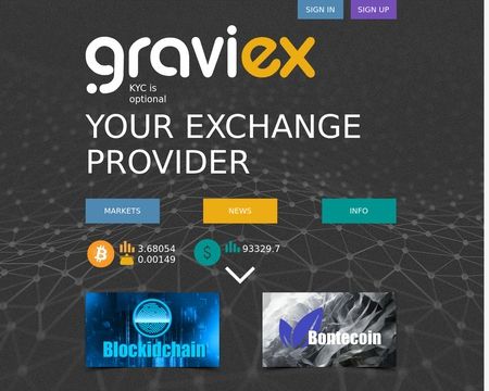 website thubmnail of Graviex.net