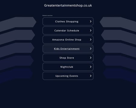 website thubmnail of Greatentertainmentshop.co.uk