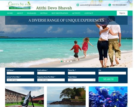 website thubmnail of Green Island Tours & Travels
