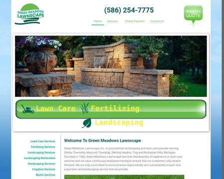 website thubmnail of Greenmeadowslawnscape