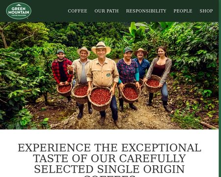 website thubmnail of Green Mountain Coffee