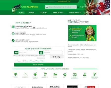 website thubmnail of Greenpanthera