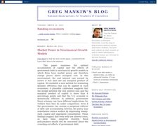 Thumbnail of Greg Mankiw's Blog