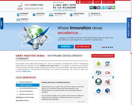 website thubmnail of Grey Matter India