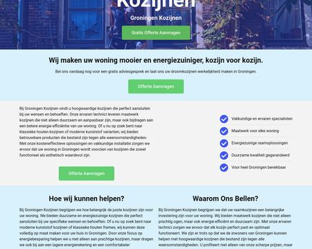 website thubmnail of Groningen Kozijnen