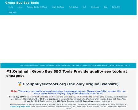 website thubmnail of groupbuyseotools.org