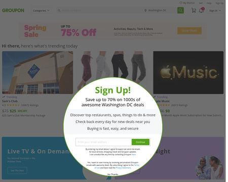 website thubmnail of Groupon NO