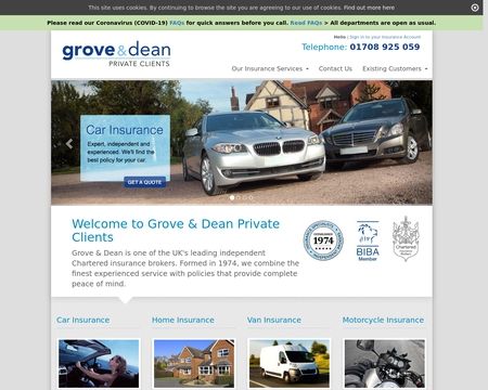 website thubmnail of Grove & Dean