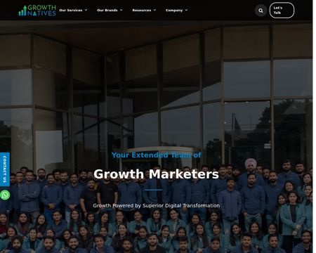 website thubmnail of Growthnatives