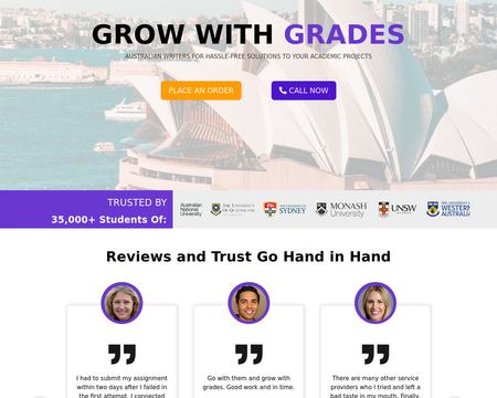 website thubmnail of Growwithgrades