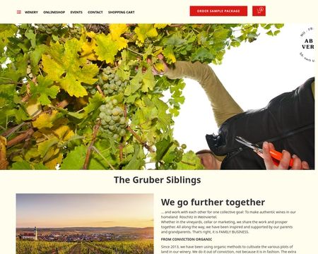 website thubmnail of Gruberwein.at